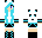 blue panda girl