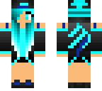 blue skater girl