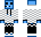 blue slime with headphones