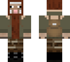 brown sheep with parka jacket