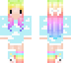 chibi adorbs rainbow sky girl