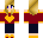 cute red and gold girl short hair