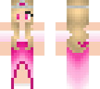 hot pink princess with pink eyes