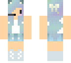 kawaii blue cat girl