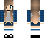 kyut blue plaid girl