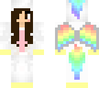 pegusus onesie with brown hair