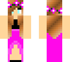 pink flower crown