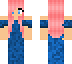 pinkhairbluedress