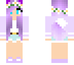 purple pastel fox girl
