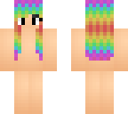 rainbow hair layout
