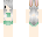 silver hair bathing suit