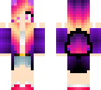 sunset cat girl