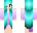 teal haired girl