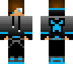 a blue skin