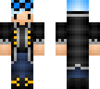 black and blue chibi steampunk boy