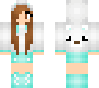 blue bear hoodie girl