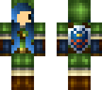 blue haired link girl