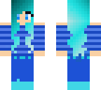 blue winter girl