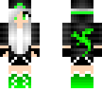 dragon girl green