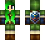 green haired link