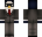 nerdy penguin in a suit