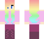 pastel rainbow pink