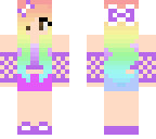 rainbow cute girl
