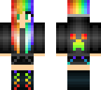 rainbow girl with new creeper