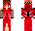 red butterfly girl