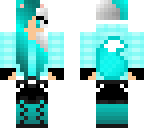 blue and white wolf girl