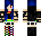 blue haired girl