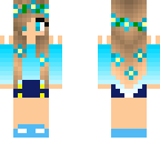 cool blue summer girl