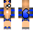 cute blue wolf girl