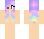 cute girl pastel rainbow hair base