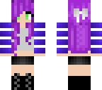 cute girl with purple hair