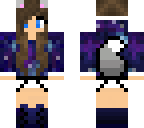 edited galaxy wolf girl
