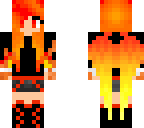 fire girl with wings