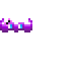 floating kawaii purple mustache