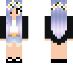 purple hair girl edit