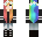 cat rainbow girl