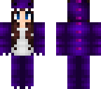 kawaiiiiiii purple dinosaur girl