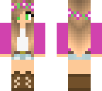 little kelly with magenta flowers and sweater