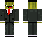 melon in tuxedo with hat