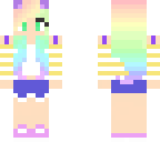 pastel rainbow girl