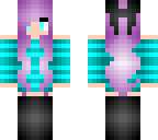 purple haired girl
