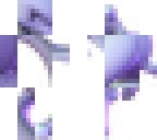 purplish player with words