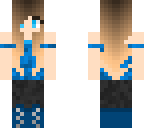 blue girl swimming suit