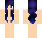 blue haird skin girl base