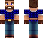 blue shirted lumberjack