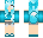 cute blue wolf girl